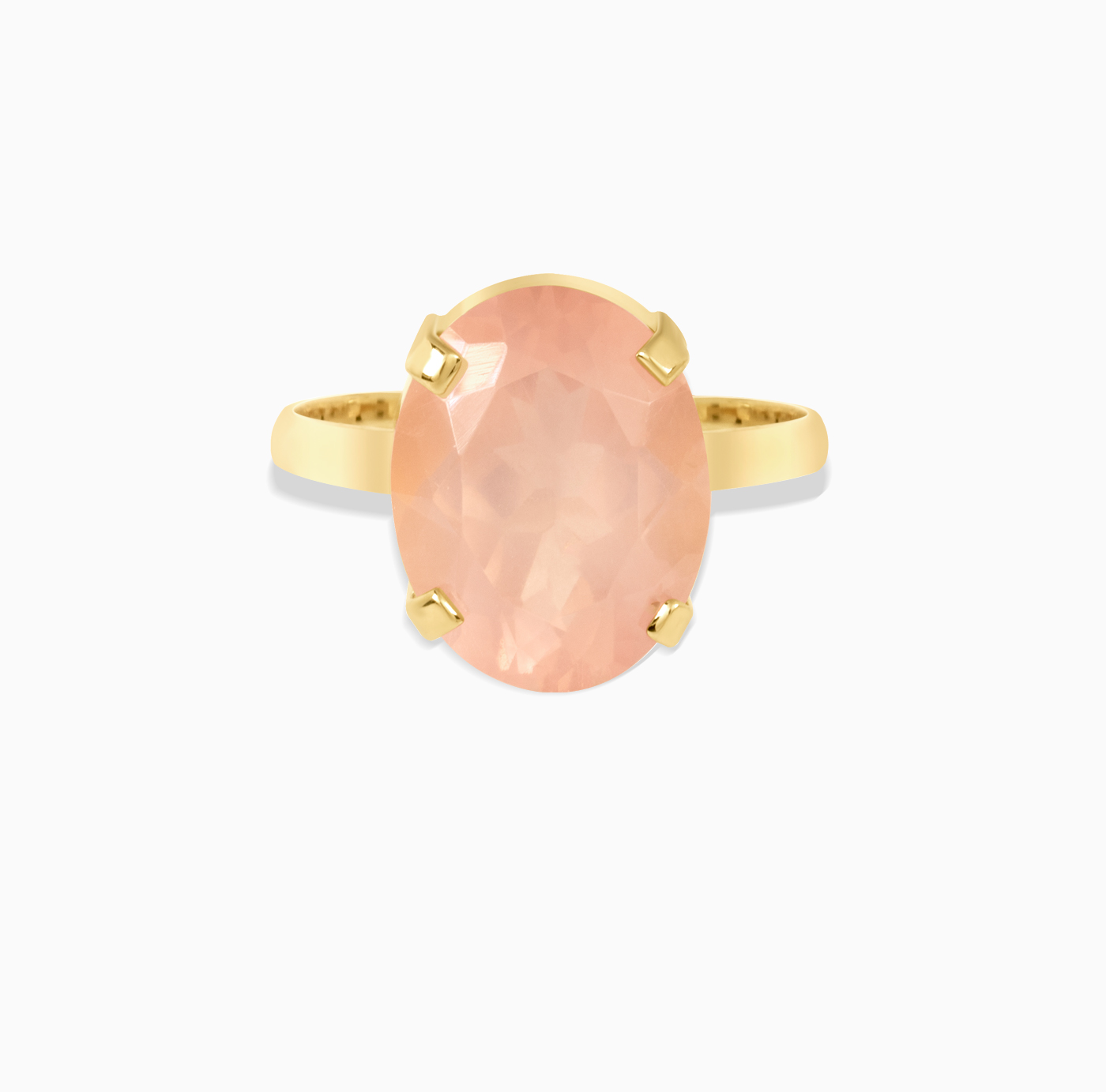 انگشتر تک سنگ بیضی