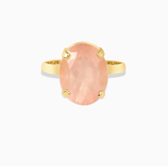 انگشتر تک سنگ بیضی