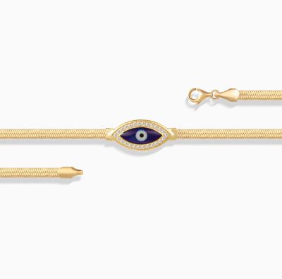 دستبند پایه زنجیری چشم نظر هرینگبون