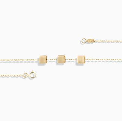 دستبند پایه زنجیری مربع