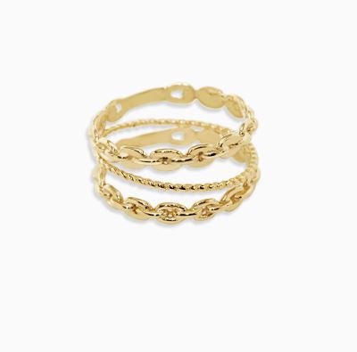 انگشتر سه رینگی زنجیر