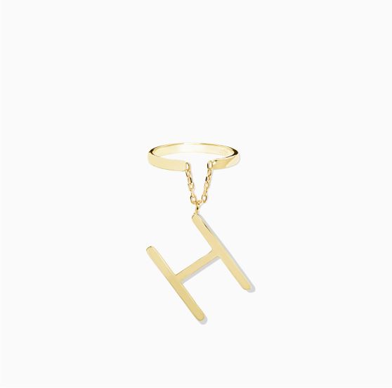 رینگ اویز دار حرفh