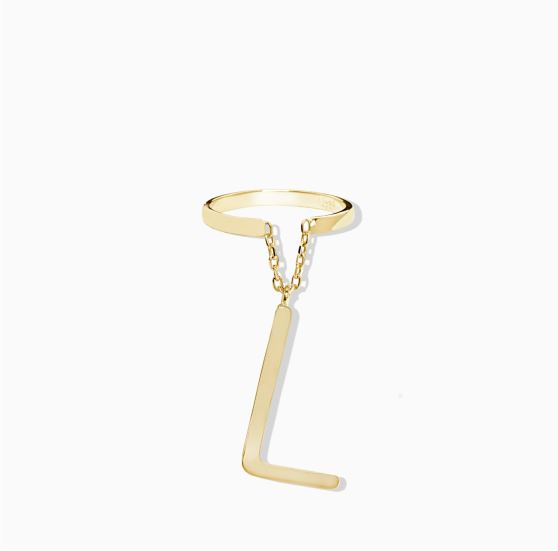 رینگ اویز دار حرفL