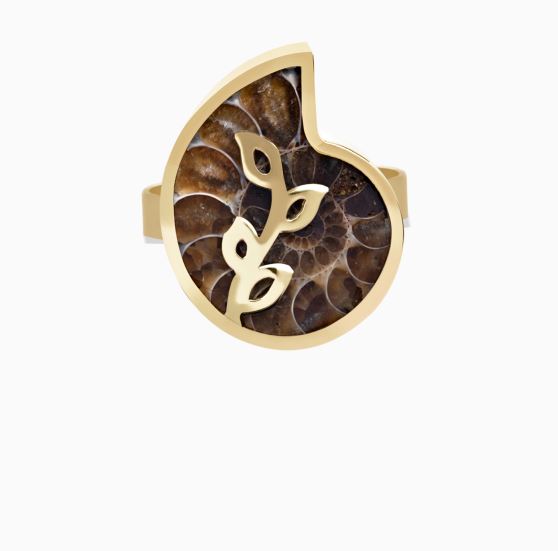 انگشتر تک سنگ چهار برگ