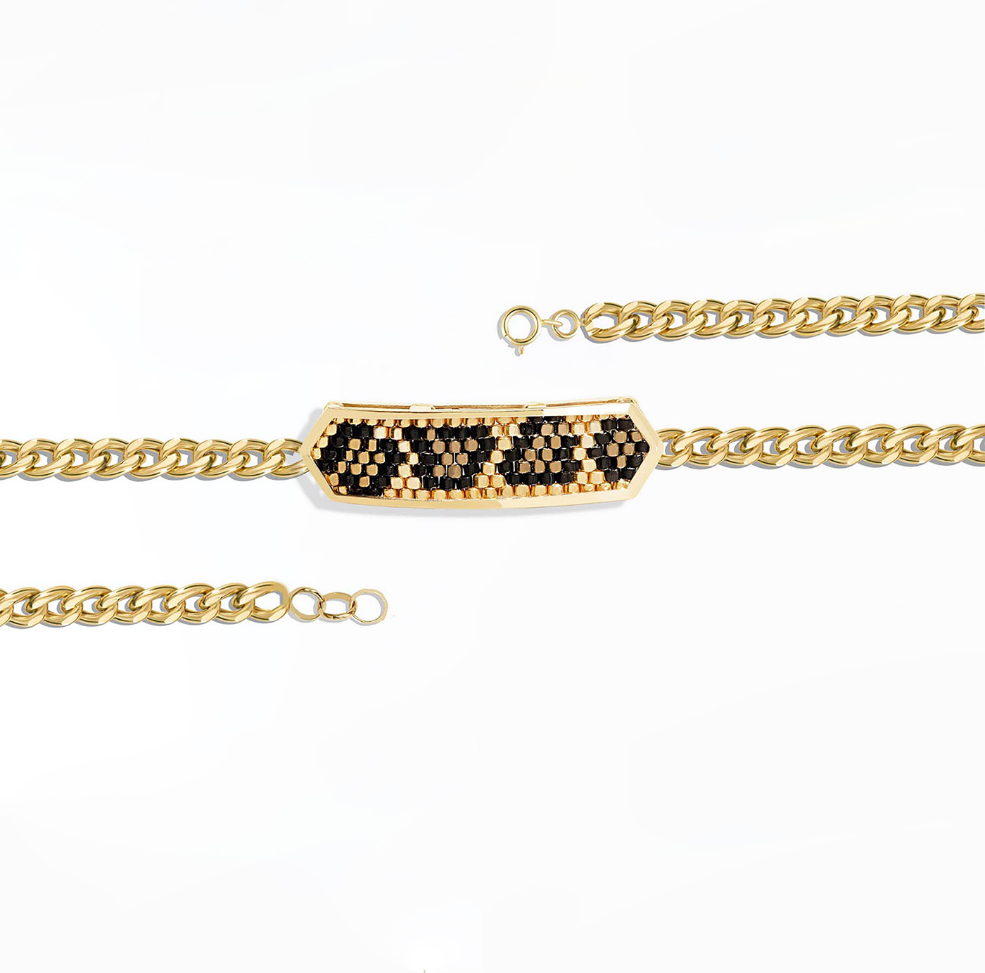 دستبند پایه زنجیری هندسی