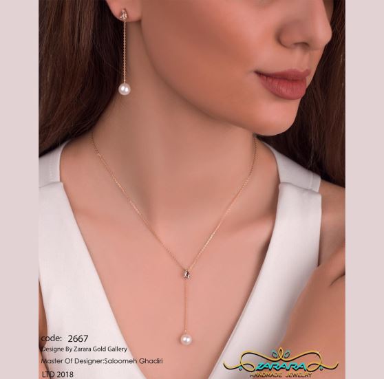 گردنبند کراواتی میانه اشک