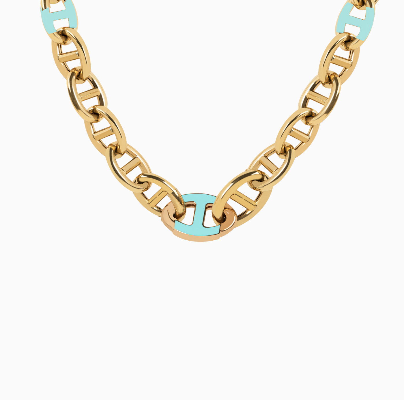 گردنبند زنجیر میانه هرمس H