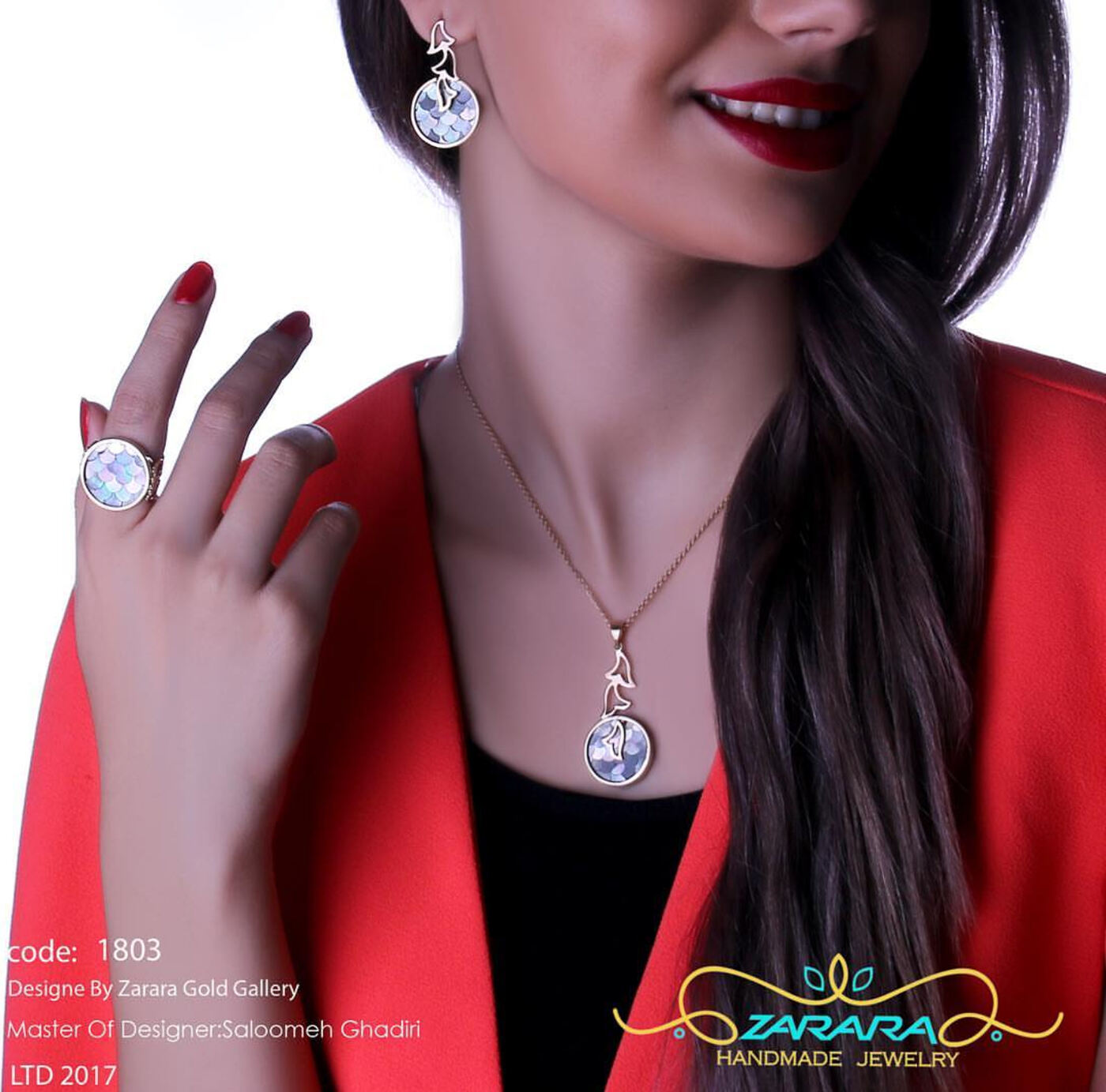 گوشواره میخی دراپ گل