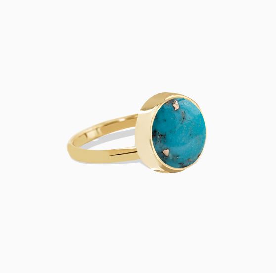 انگشتر تک سنگ دایره