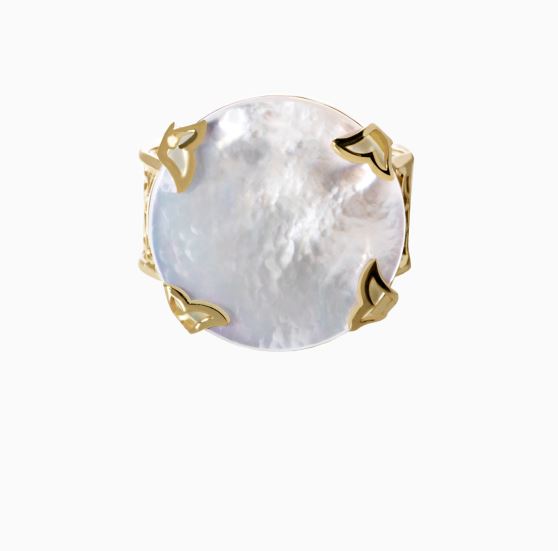 انگشتر پایه الگو گل