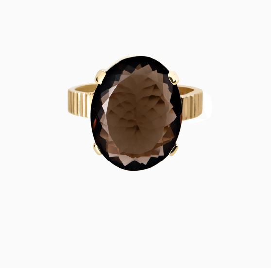 انگشتر تک سنگ گل