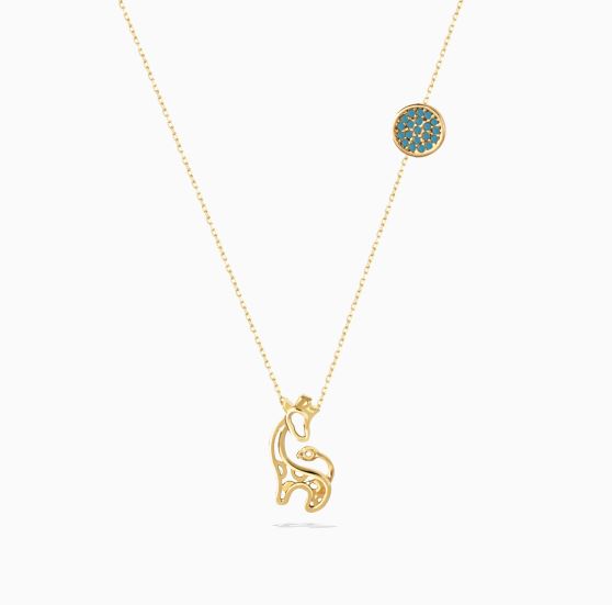 گردنبند میانه پایه زنجیری زرافه