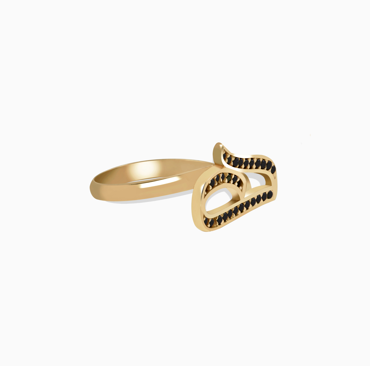 رینگ ساده حرف ه