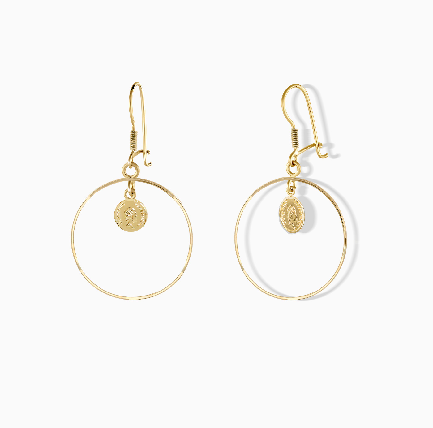 گوشواره ساده عصایی سکه