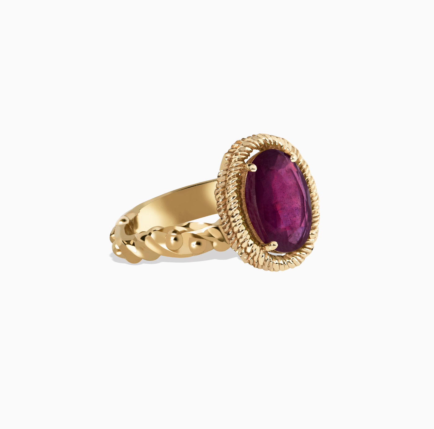 انگشتر تک سنگ بافت