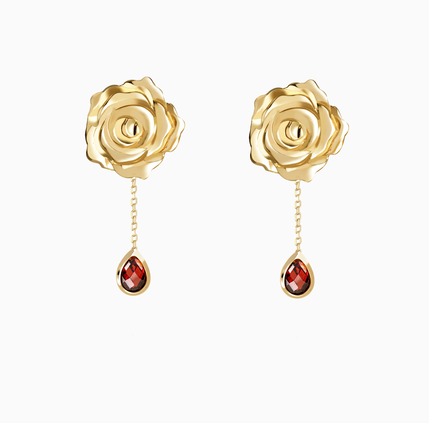 گوشواره بلوتوثی میخی گل رز