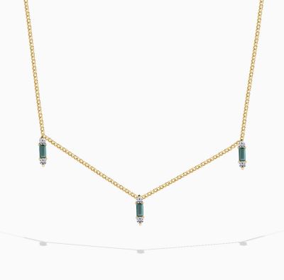 گردنبند پایه زنجیری هندسی