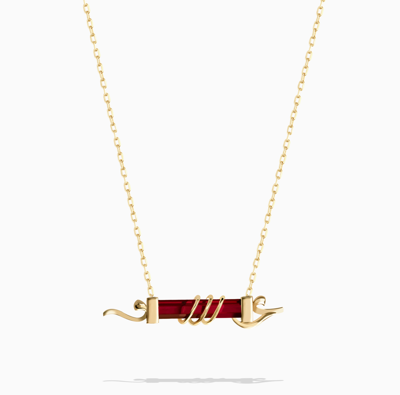 گردنبند پایه زنجیری میانه عشق