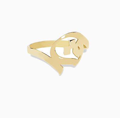 انگشتر بای پس حرف ق